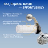 VitaPure ES350P aka SUF-350P - Inline Shower Filter , Removing Chlorine & Rust, Impurities form Tap Water