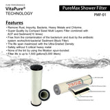SUF-200P with PureMax - VitaPure Iline Shower & Water Filter